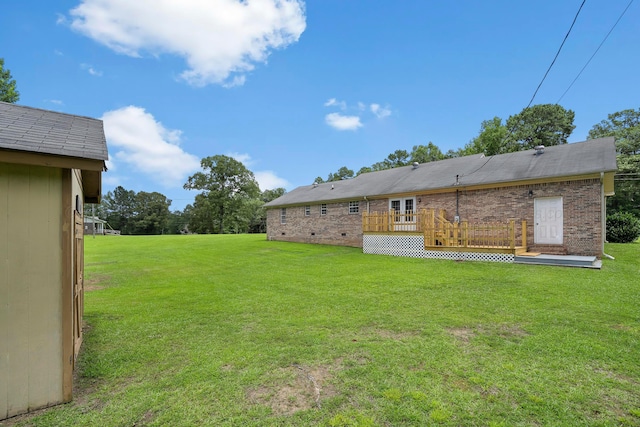 1768 Pineywoods Sipsey Rd, Jasper, AL 35504 - view of grassy yard featuring a deck