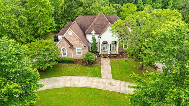 1000 Foothill Rd, Winfield, AL 35594 - view of front of house with a front yard and stucco siding