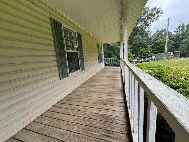 151 Bassmen Dr, Parrish, AL 35580 - view of wooden porch