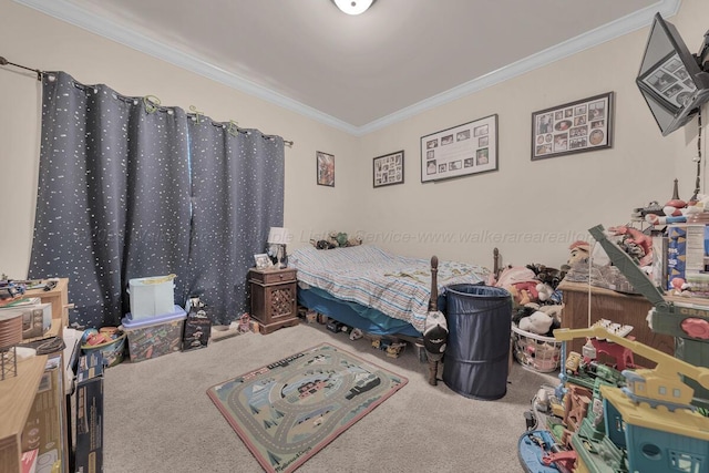 7442 Cresview Ln, Dora, AL 35062 - bedroom featuring carpet floors and crown molding
