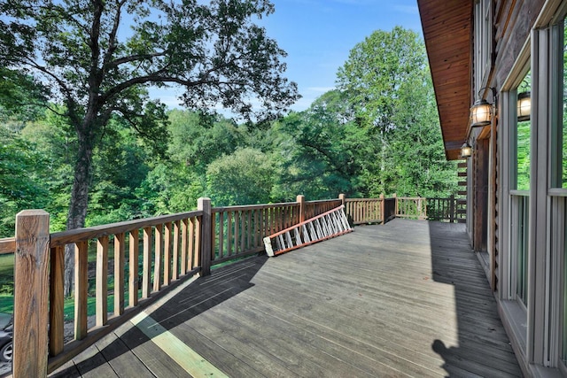 view of wooden terrace