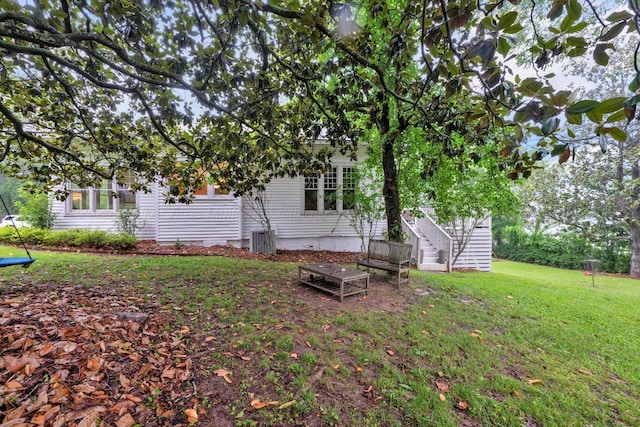 1600 Birmingham Ave, Jasper, AL 35501 - rear view of house with stairway and a yard