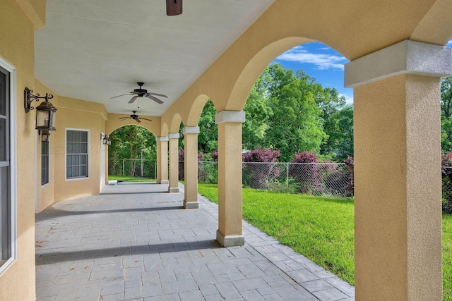 129 County Road 293, Cullman, AL 35057 - view of patio / terrace featuring ceiling fan