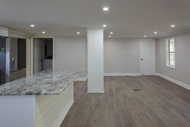 713 Hillsdale Rd, Jasper, AL 35504 - basement featuring washer / clothes dryer, baseboards, recessed lighting, and wood finished floors