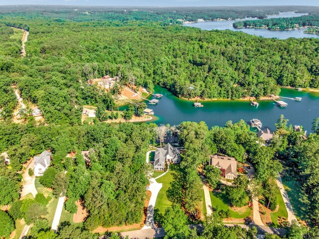 397 Blue Water Pointe Dr, Jasper, AL 35504 - aerial view featuring a water view and a view of trees