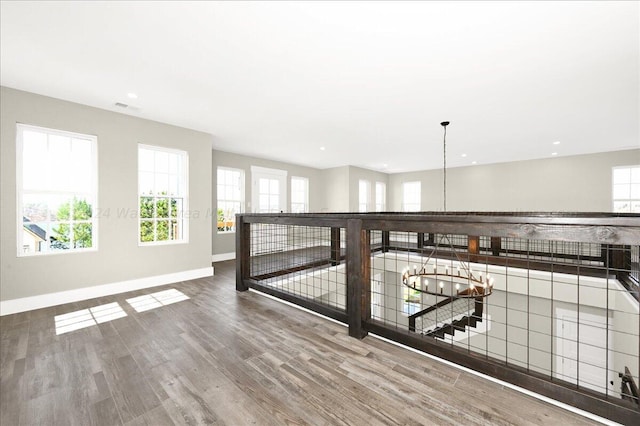 3195 County Road 51, Bremen, AL 35033 - hall with wood finished floors, recessed lighting, baseboards, and visible vents