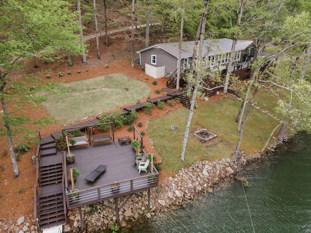58 Lake Ln, Jasper, AL 35504 - aerial view with a water view