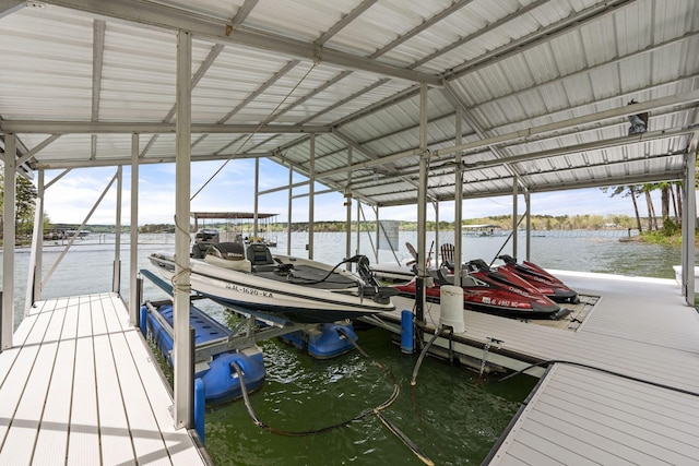 58 Lake Ln, Jasper, AL 35504 - dock area with a water view and boat lift