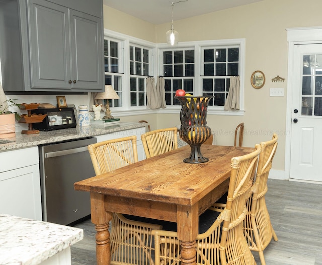 605 W 6th St, Jasper, AL 35501 - dining space with wood finished floors