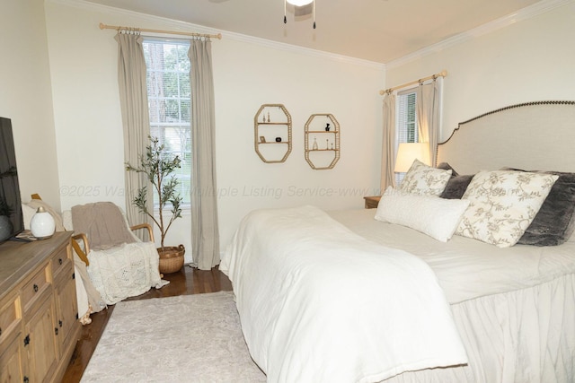 605 W 6th St, Jasper, AL 35501 - bedroom featuring wood finished floors and ornamental molding