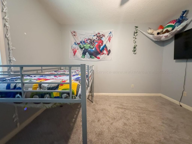 501 Duskin Rd, Jasper, AL 35504 - bedroom featuring baseboards, carpet flooring, and a textured ceiling