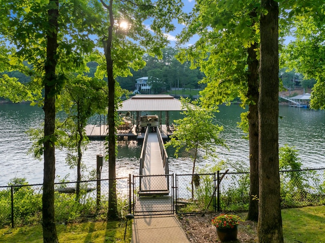 1528 Sipsey Rd, Double Springs, AL 35553 - dock featuring a gate and a water view
