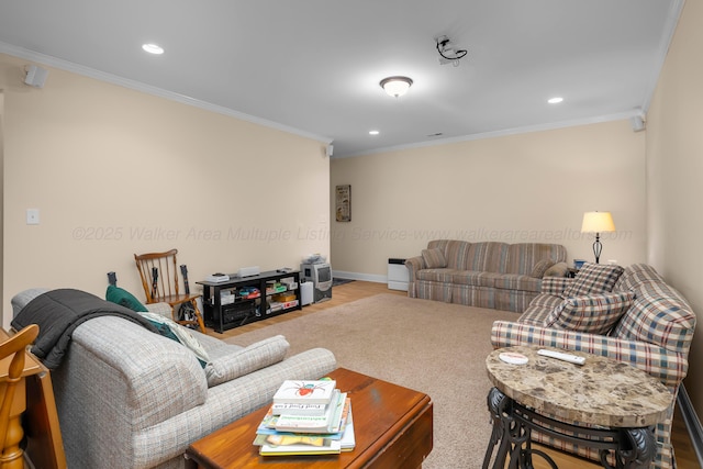 1528 Sipsey Rd, Double Springs, AL 35553 - living room with ornamental molding and recessed lighting