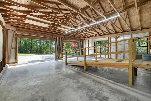 miscellaneous room with concrete floors