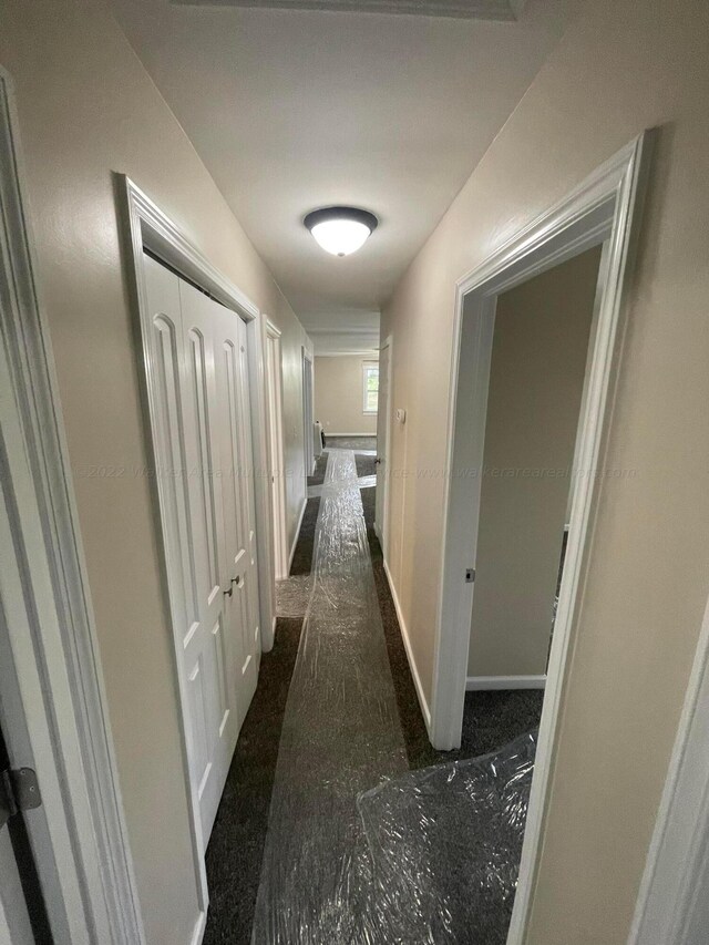corridor with baseboards