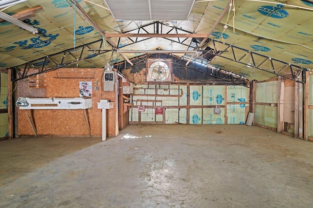 miscellaneous room featuring concrete flooring