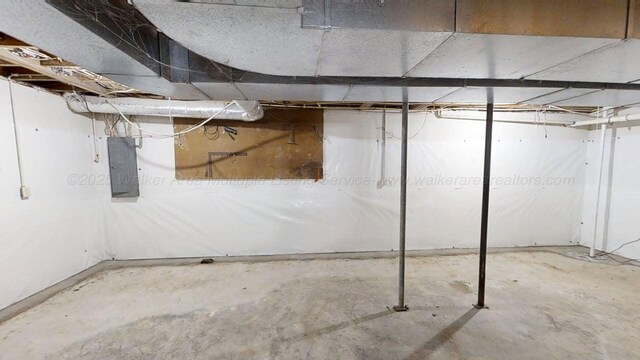 1704 Sharon Ln, Jasper, AL 35504 - unfinished below grade area featuring electric panel