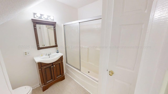 1704 Sharon Ln, Jasper, AL 35504 - full bathroom with vanity, combined bath / shower with glass door, and toilet