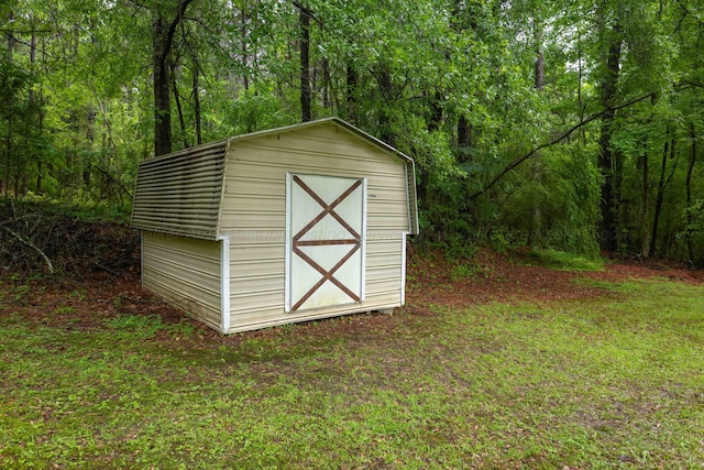 1925 Sharon Blvd, Dora, AL 35062 - view of shed featuring a forest view