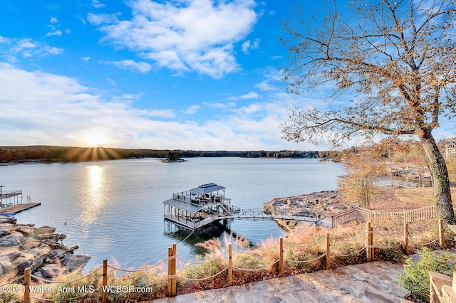 60 Sunset Dr, Arley, AL 35541 - view of dock with a water view