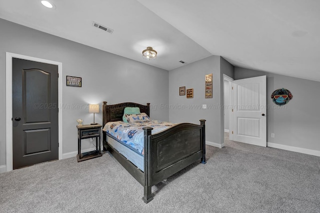 539 Hayfield Dr, Dora, AL 35062 - bedroom featuring carpet flooring, vaulted ceiling, and recessed lighting