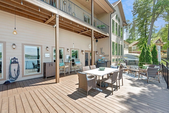 154 County Rd 389, Cullman, AL 35057 - deck featuring outdoor dining space and an outdoor living space