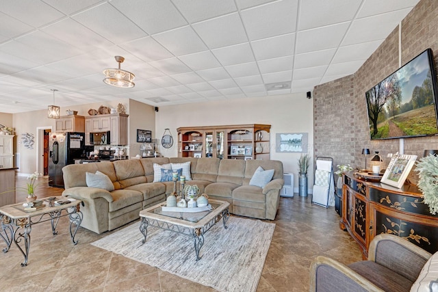 154 County Rd 389, Cullman, AL 35057 - living room with a drop ceiling