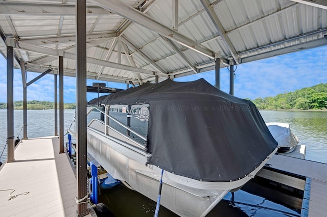 154 County Rd 389, Cullman, AL 35057 - dock area featuring boat lift and a water view