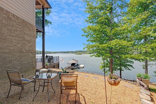154 County Rd 389, Cullman, AL 35057 - view of patio / terrace featuring a water view