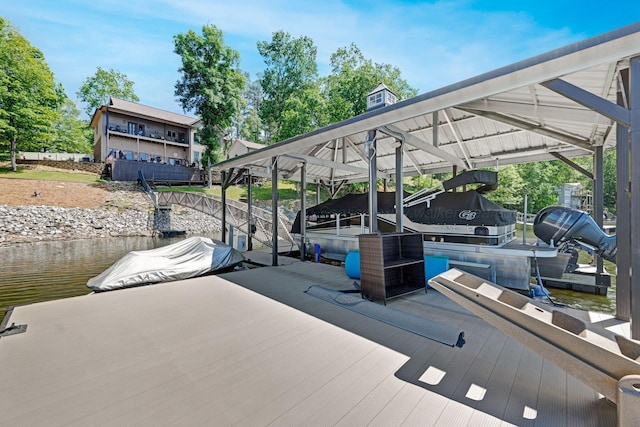 154 County Rd 389, Cullman, AL 35057 - dock with boat lift and a water view