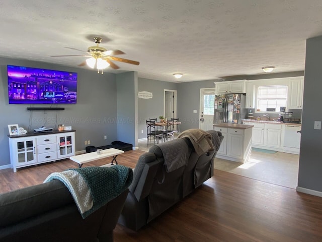 164 County Road 1636, Cullman, AL 35058 - living room with wood finished floors and a ceiling fan