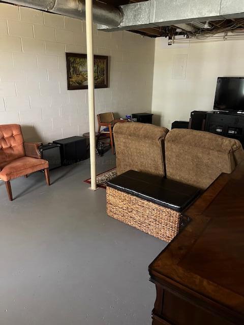915 County Highway 4, Winfield, AL 35594 - unfinished below grade area with concrete block wall