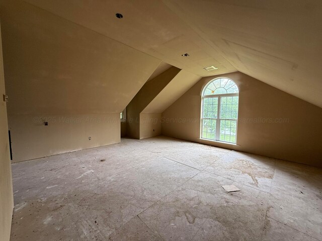 1068 Old Zion Loop, Nauvoo, AL 35578 - additional living space featuring lofted ceiling