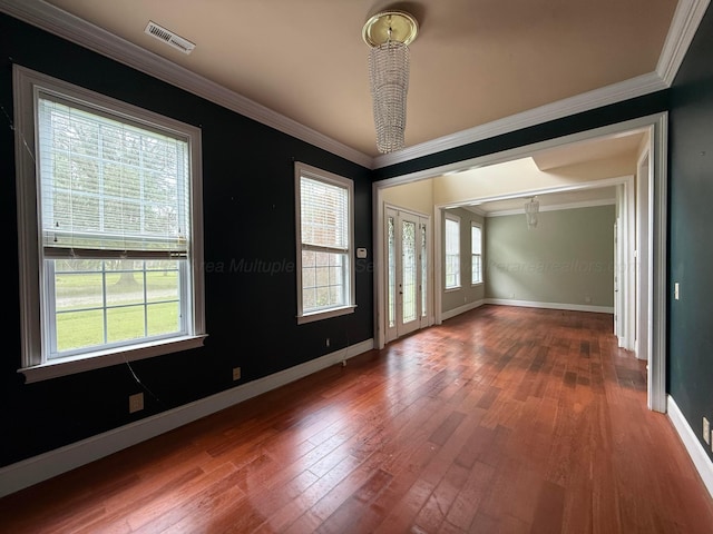 1068 Old Zion Loop, Nauvoo, AL 35578 - unfurnished room with ornamental molding and wood finished floors