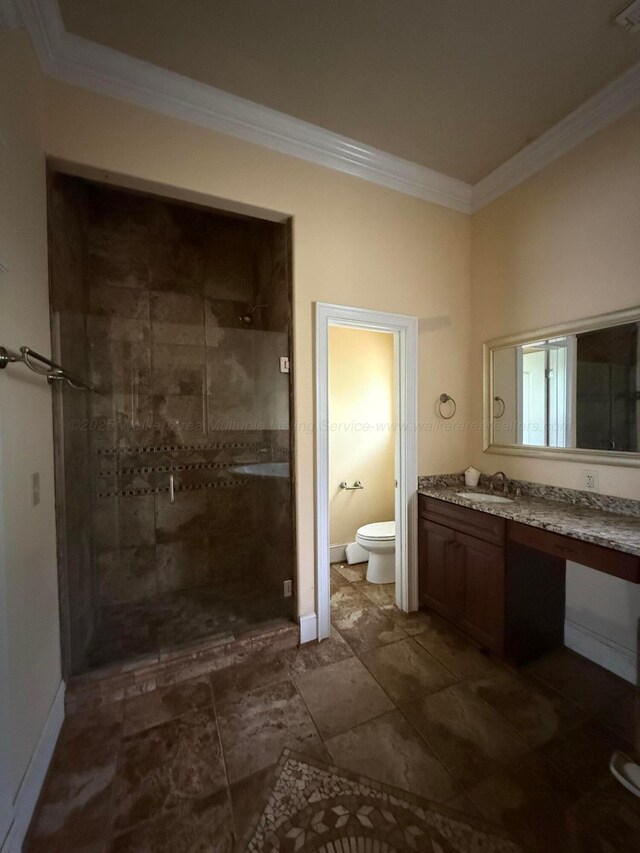 1068 Old Zion Loop, Nauvoo, AL 35578 - full bath with crown molding, vanity, and a stall shower