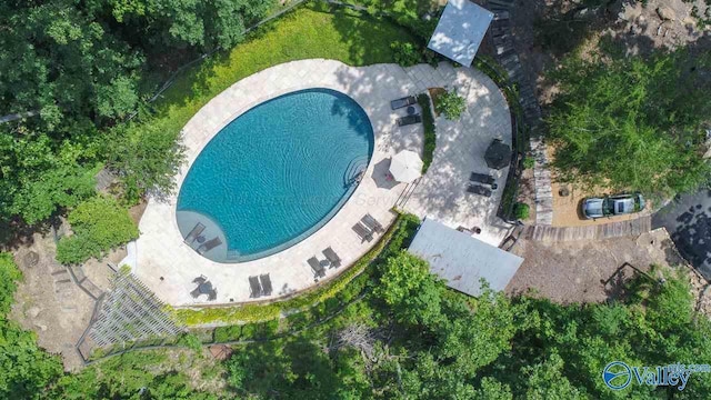134 Turtle Point Dr, Crane Hill, AL 35053 - aerial overview of property's location featuring a pool area
