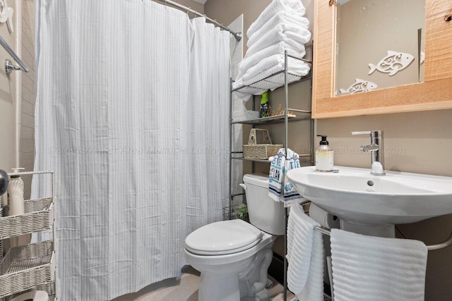 134 Turtle Point Dr, Crane Hill, AL 35053 - bathroom featuring toilet and curtained shower