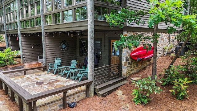 134 Turtle Point Dr, Crane Hill, AL 35053 - view of deck