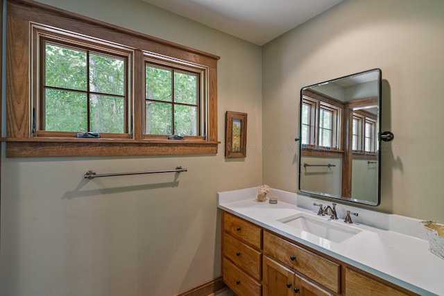 bathroom featuring vanity