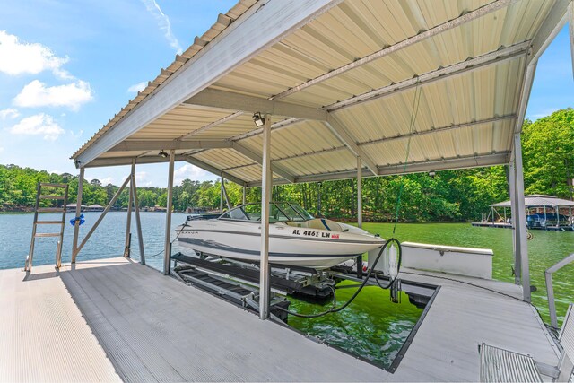 136 Grand Magnolia, Jasper, AL 35504 - view of patio / terrace with a water view and view of scattered trees