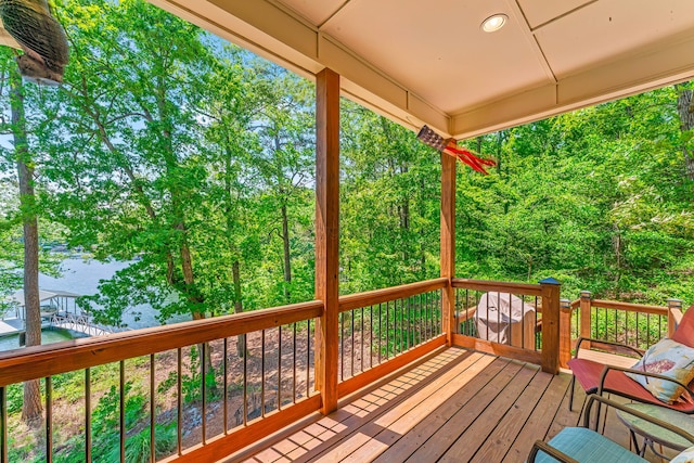 136 Grand Magnolia, Jasper, AL 35504 - view of wooden terrace