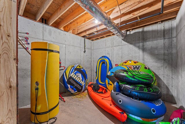 136 Grand Magnolia, Jasper, AL 35504 - rec room featuring unfinished concrete flooring