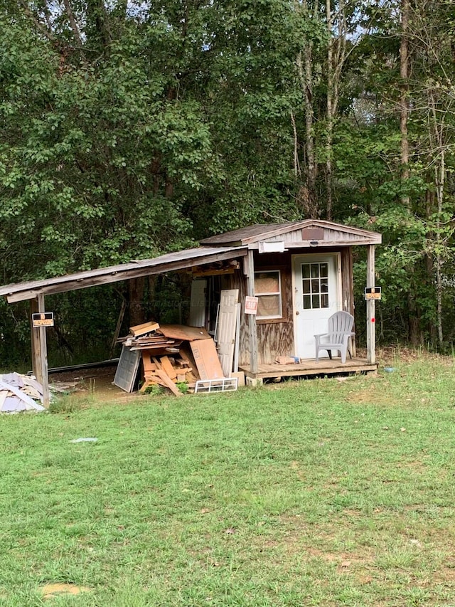 22 Harbin Ln, Haleyville, AL 35565 - view of outbuilding with an outbuilding