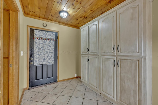 5305 Split Rail Dr, Jasper, AL 35503 - foyer entrance with light tile patterned flooring and wood ceiling