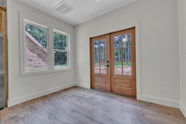 5305 Split Rail Dr, Jasper, AL 35503 - entryway featuring wood finished floors and french doors