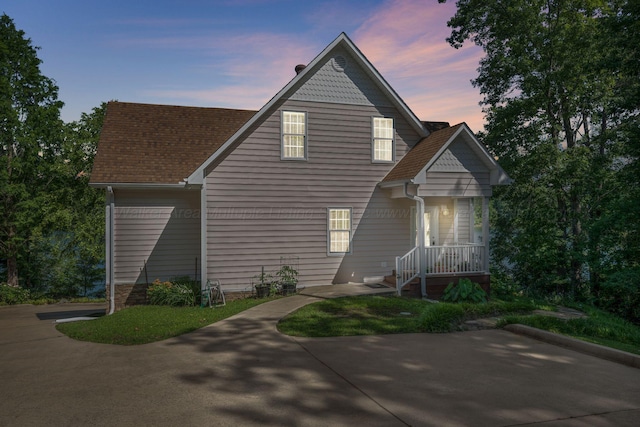 436 Ducktail Rd, Houston, AL 35572 - view of front of home featuring a porch and roof with shingles