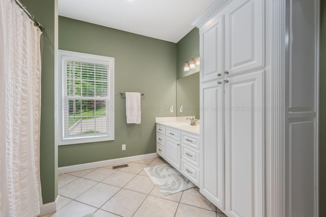 436 Ducktail Rd, Houston, AL 35572 - bathroom featuring vanity, tile patterned flooring, and baseboards