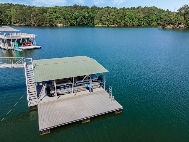 436 Ducktail Rd, Houston, AL 35572 - dock featuring a water view and a view of trees