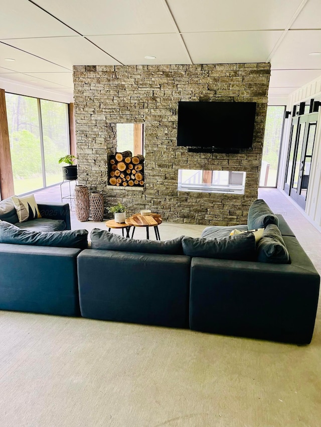 view of living area
