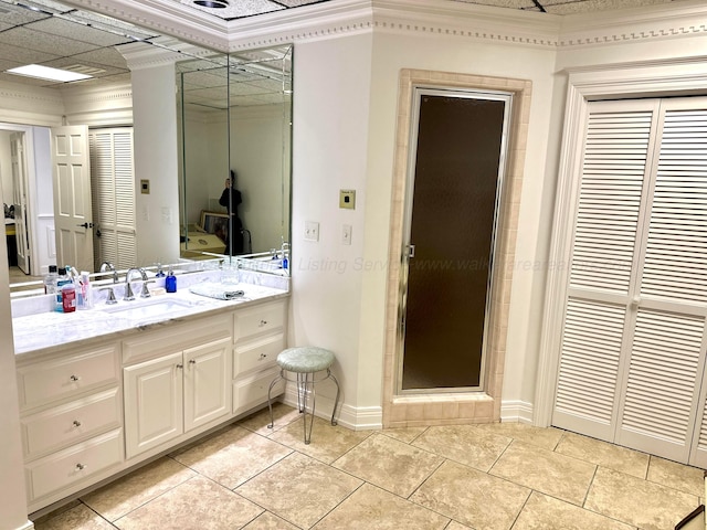4963 Littleville Rd, Haleyville, AL 35565 - ensuite bathroom with vanity, a closet, and tile patterned flooring